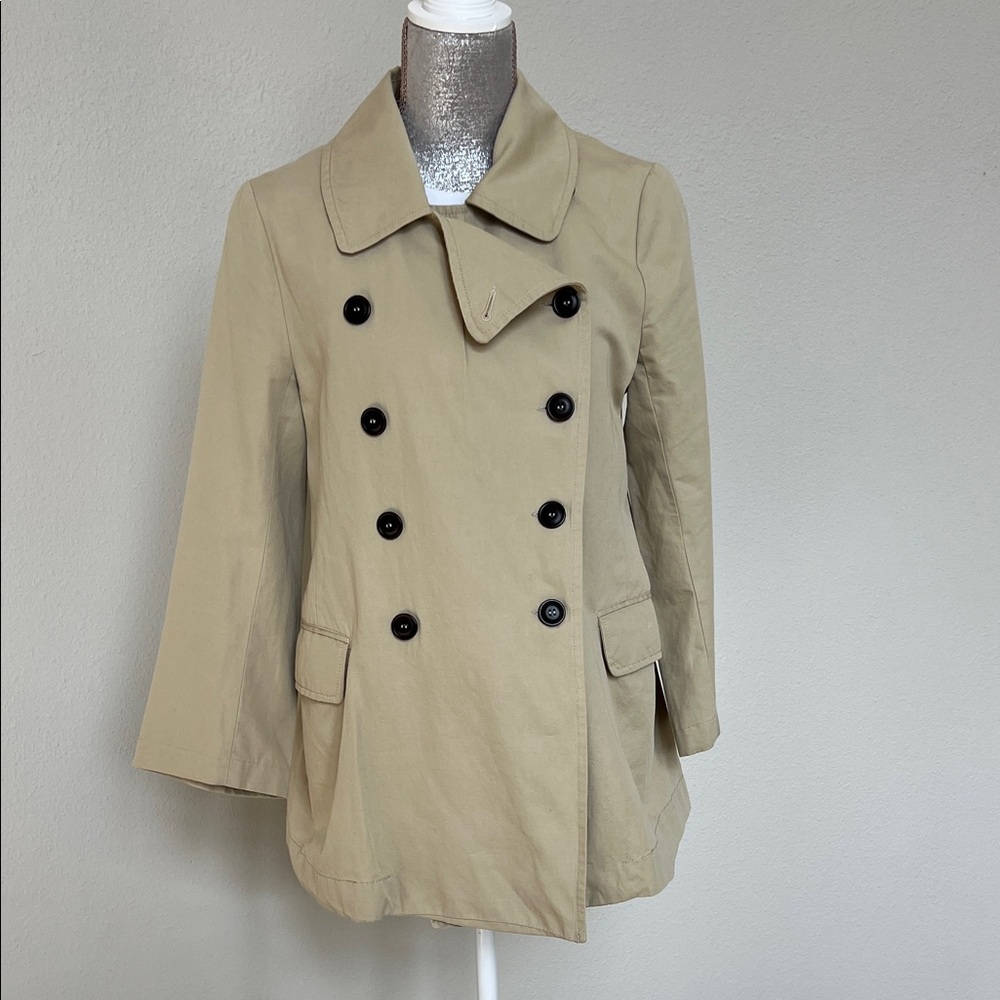 Isabel Marant ETOILE Ecru Trench Peacoat Jacket 38 Medium
